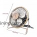 Ruigee 4-Inch Mini Desktop USB Fan 360°Rotating Desktop Small Portable Cooling Fan for Home Office (4inch  Bronze) - B07CWSFYJQ